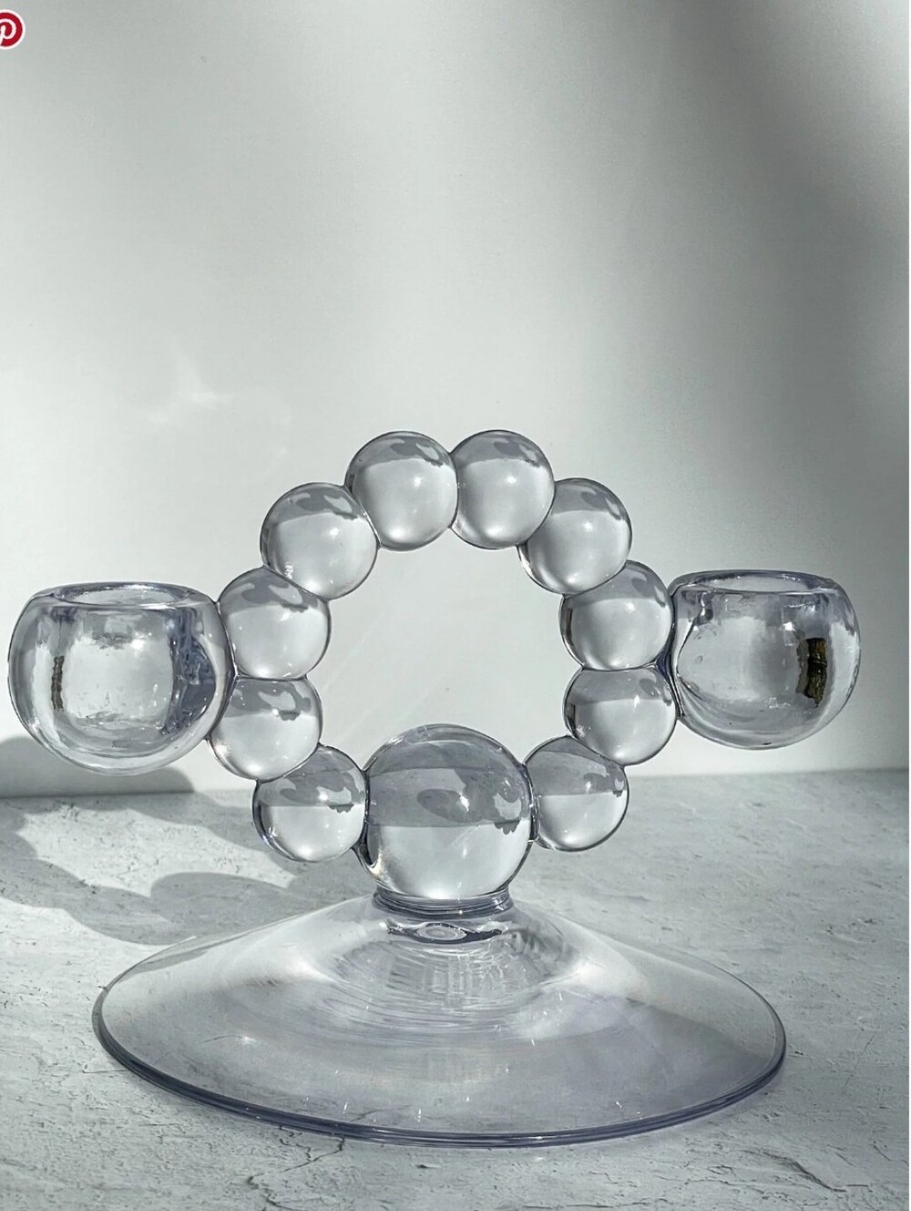 Vintage 1936 Imperial Glass Co 2 Candlewick Double Candleholder